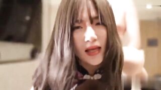 旗袍黑丝美女性感撩人口交后入