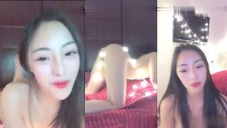 正妹直播主深夜和粉丝脱衣聊聊天要先刷个皇冠才能要到微信喔