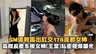 SM调教露出肛交178成都女神高颜反差车模女神私密视频曝光